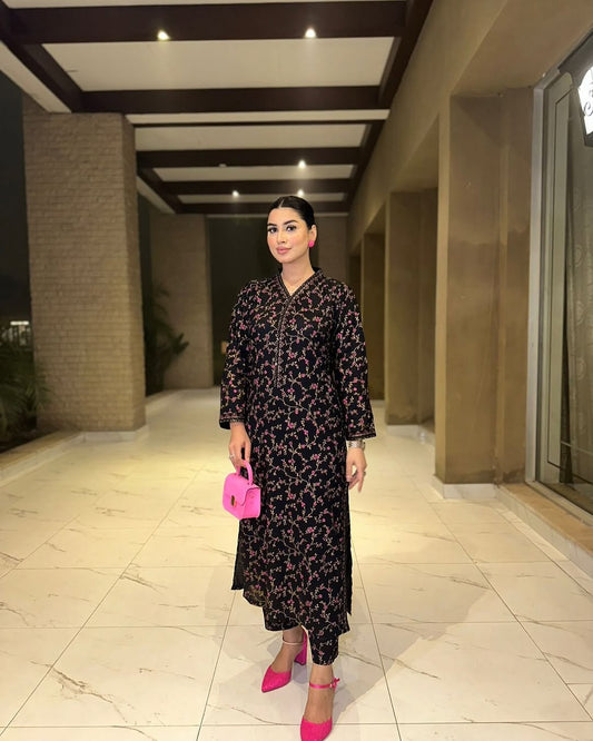 MULTY BLACK WITH EMBROIDERY 2PC