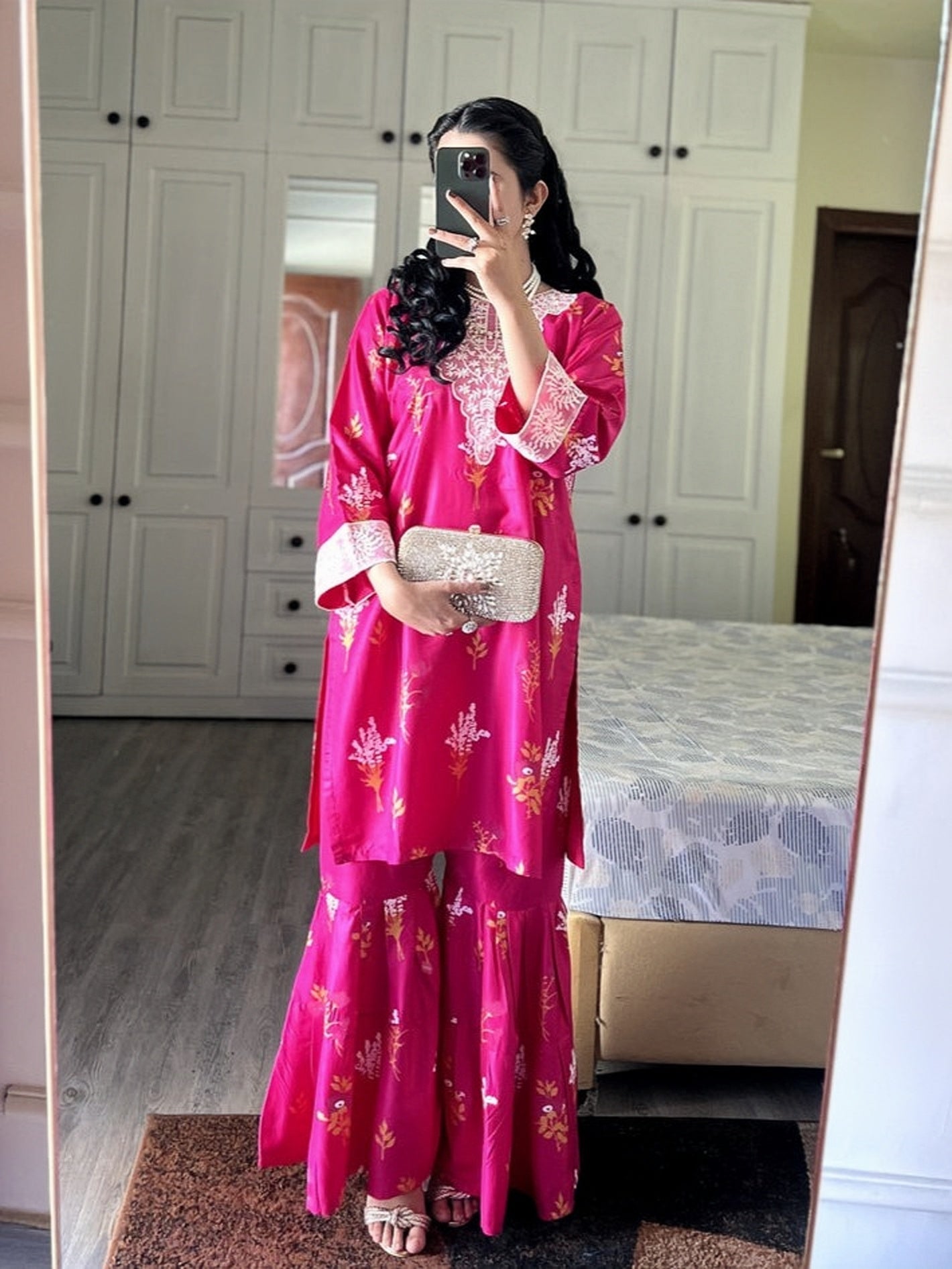 Fancy Embroidery Sharara 2-Piece Set