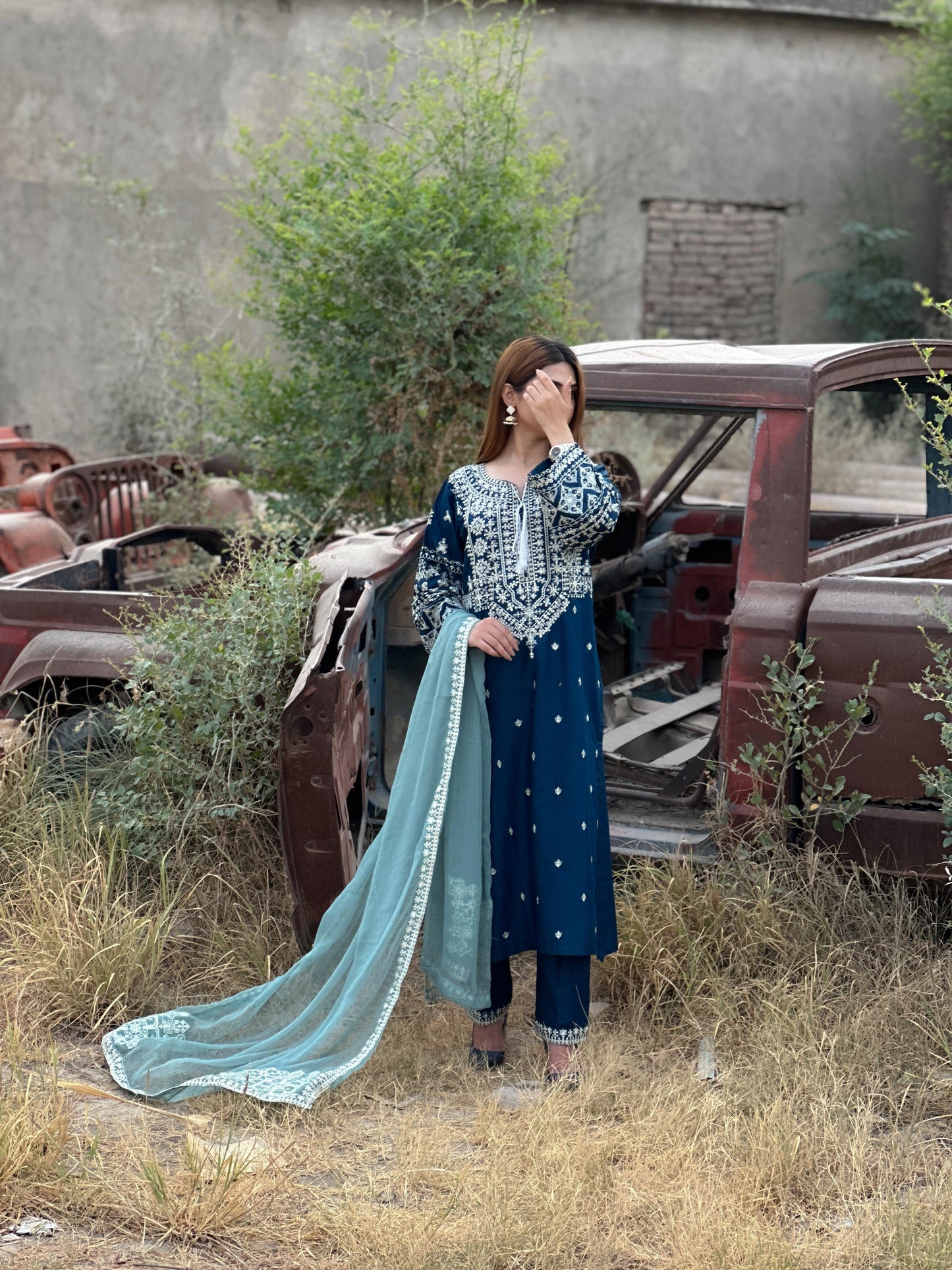 ZARA EMBROIDERED 3PC