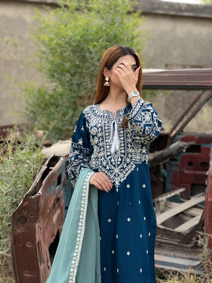 ZARA EMBROIDERED 3PC