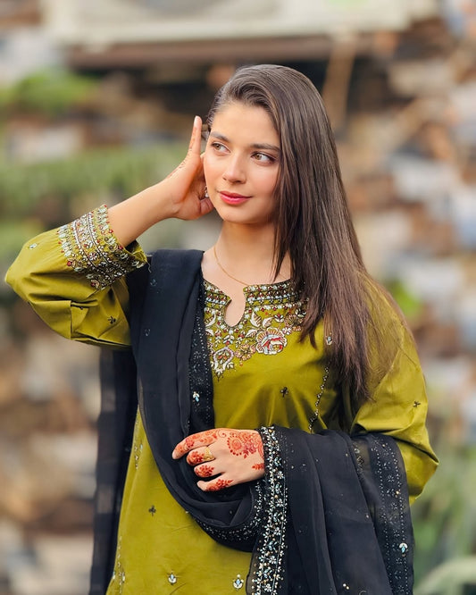 MAYAL EMBROIDERY 3PC